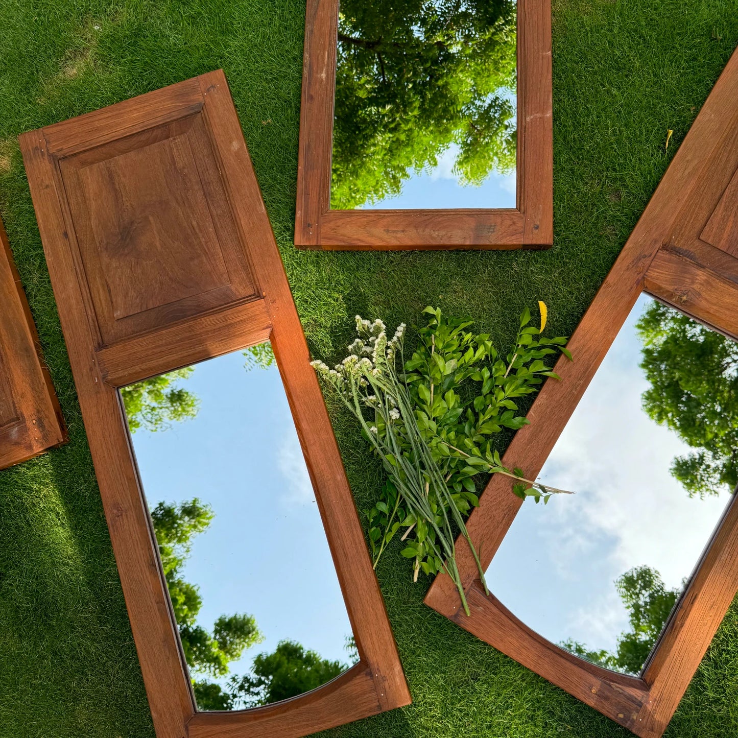 Antique Window Mirror