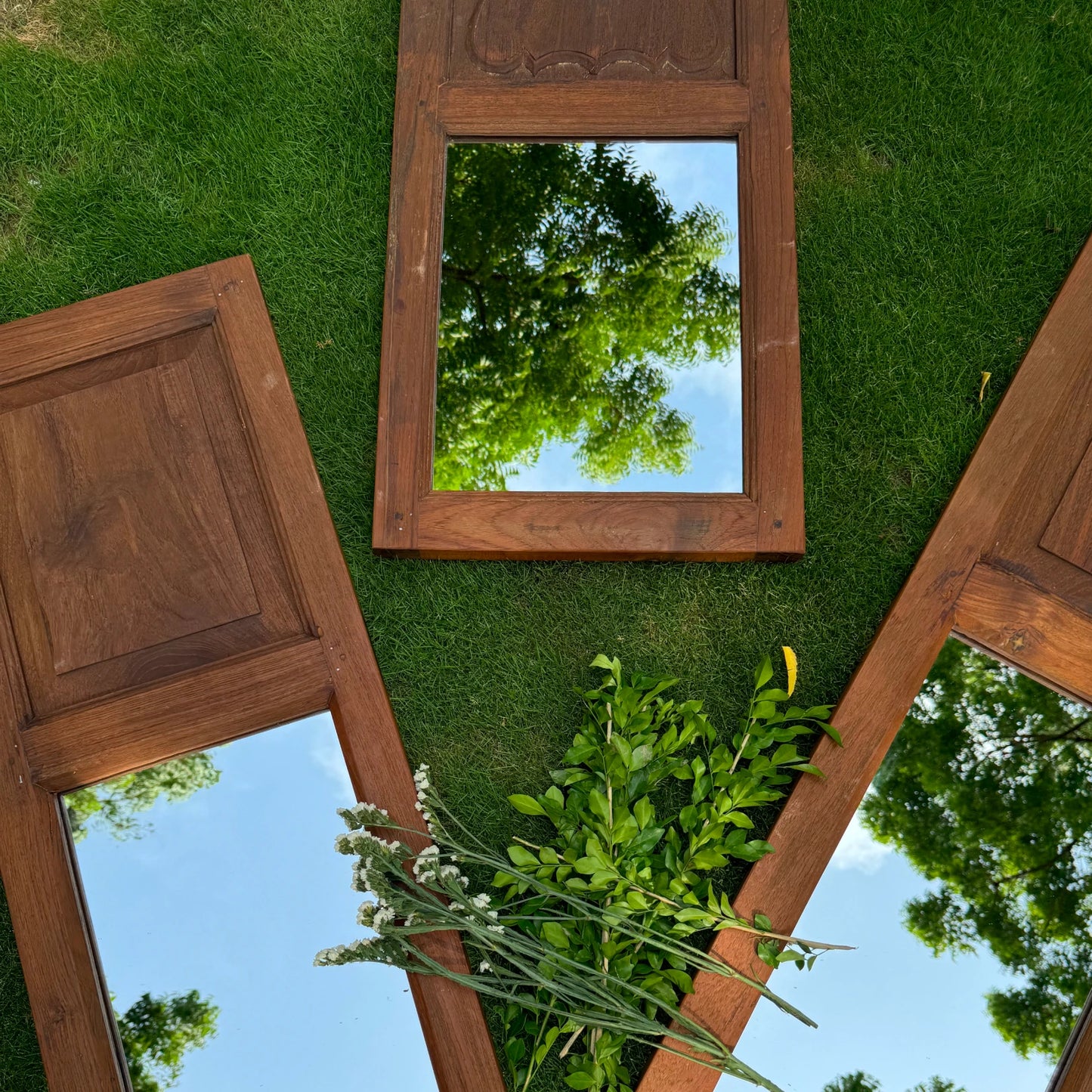 Antique Window Mirror