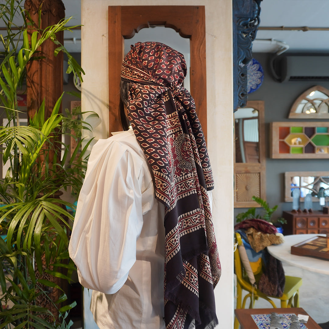 Silk Ajrak Scarf