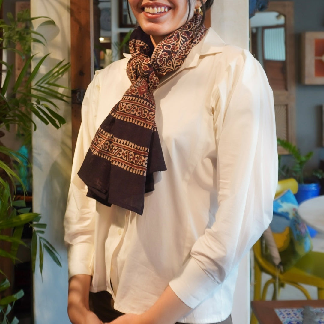 Cotton Ajrak Scarf