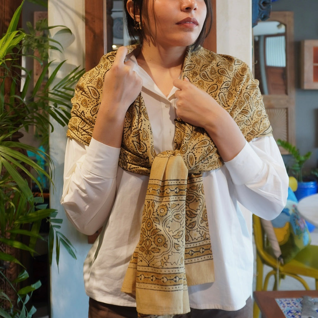 Cotton Ajrak Scarf