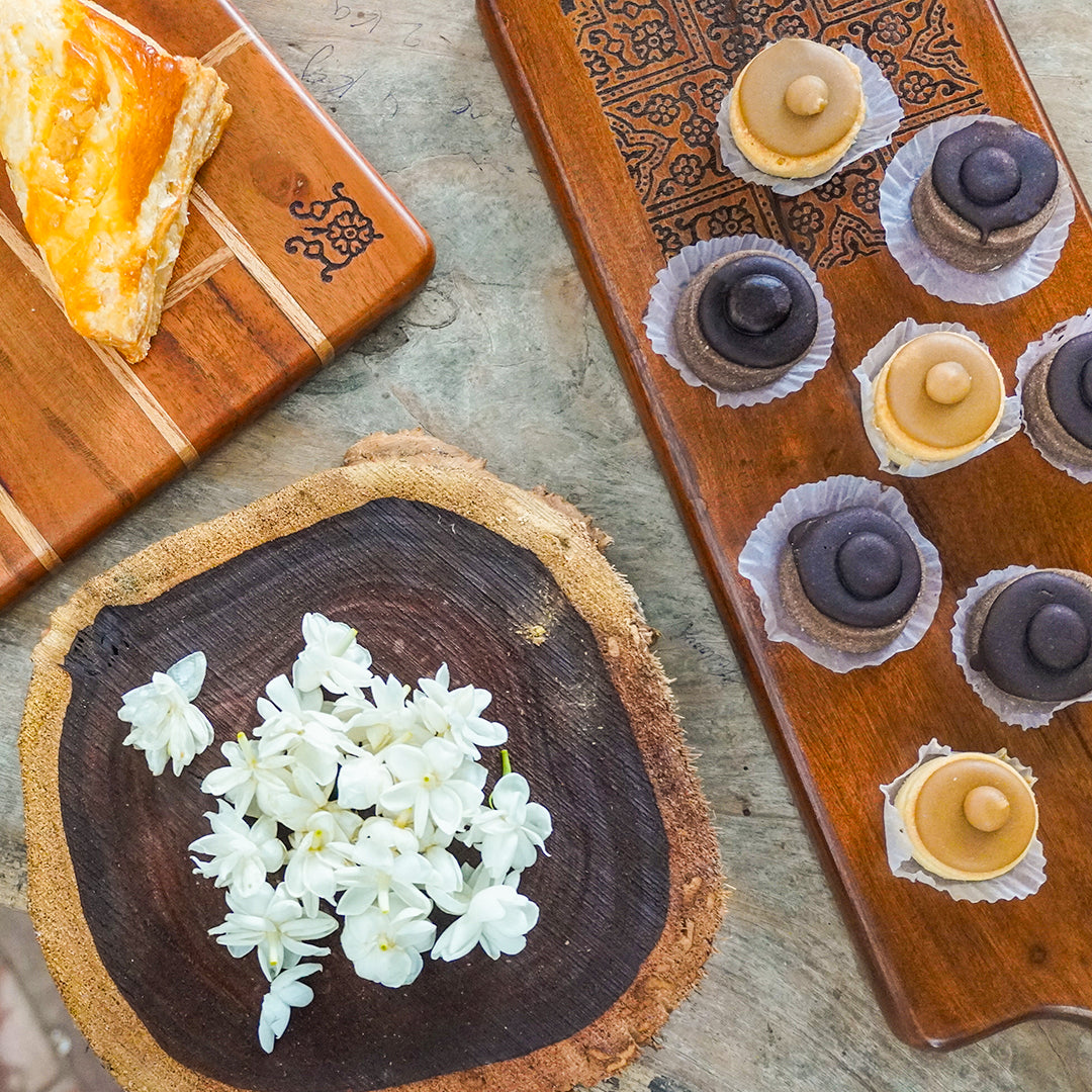 Ajrak Engraved Cheese Board