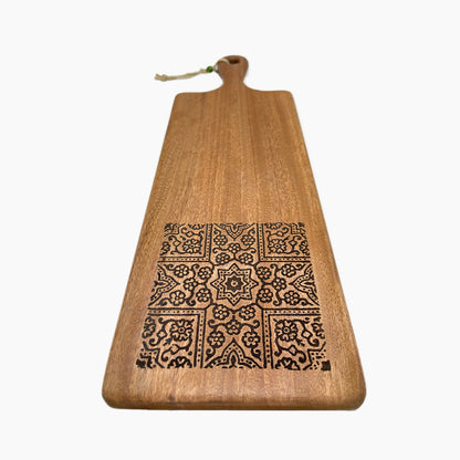 Ajrak Engraved Cheese Board