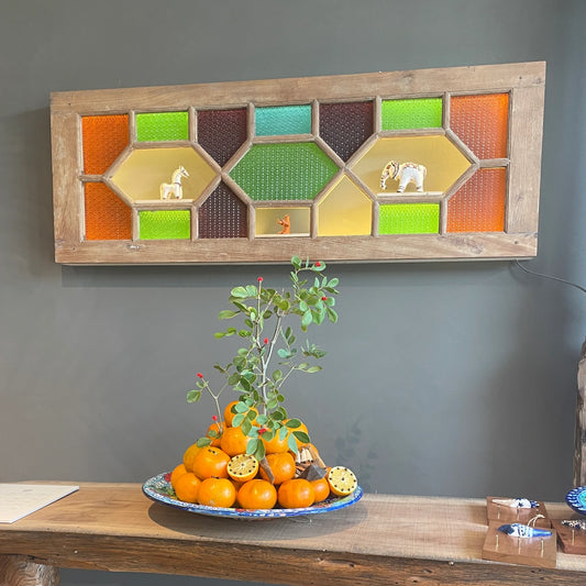 Antique Glass Window Shelf