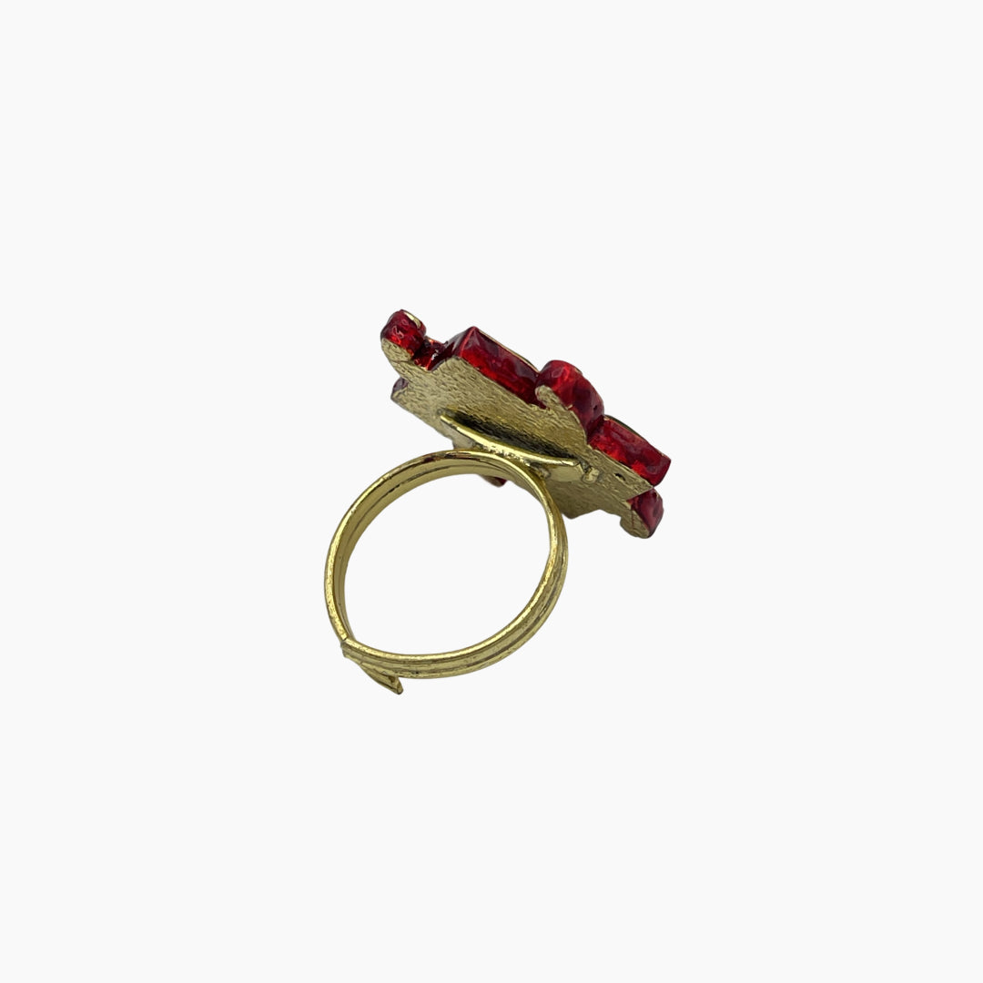 Ambri Mohar Kundan Ring